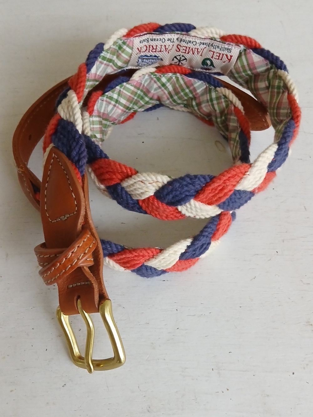 Kiel James Patrick Braided Woven Belt Size 34
